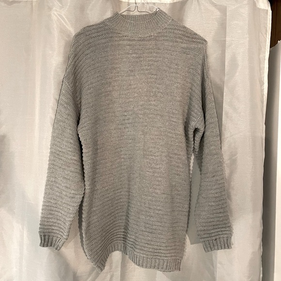 Missguided Petite Highneck Ribbed Dress/Top - Picture 1 of 5